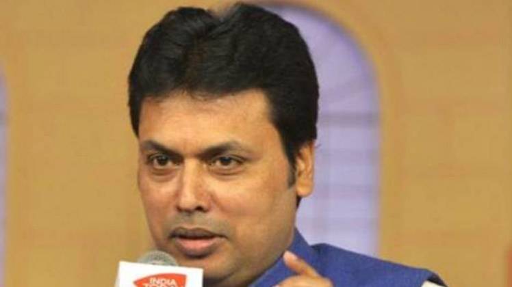 त्रिपुरा के मुख्यमंत्री बिप्लब देब 