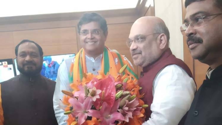 बीजेपी में हुए शामिल पांडा (फोटो-ANI)