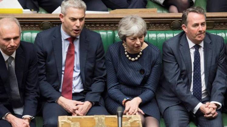  हाउस ऑफ कॉमन्स में प्रधानमंत्री थेरेसा मे