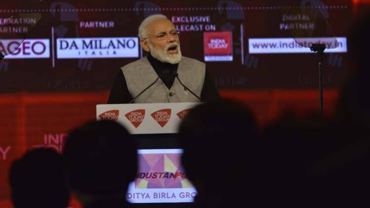 इंडिया टुडे के मंच पर प्रधानमंत्री नरेंद्र मोदी