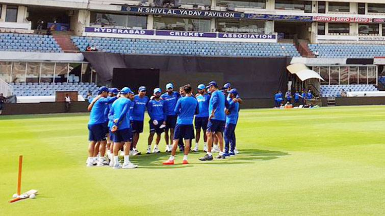 IND vs AUS: Preparation begins for ODI series in Hyderabad.