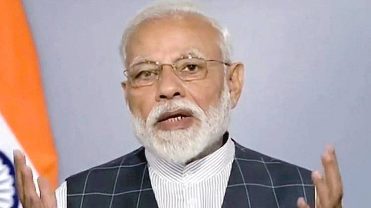 PM Modi speaking on Mission Shakti (Courtesy- PTI)