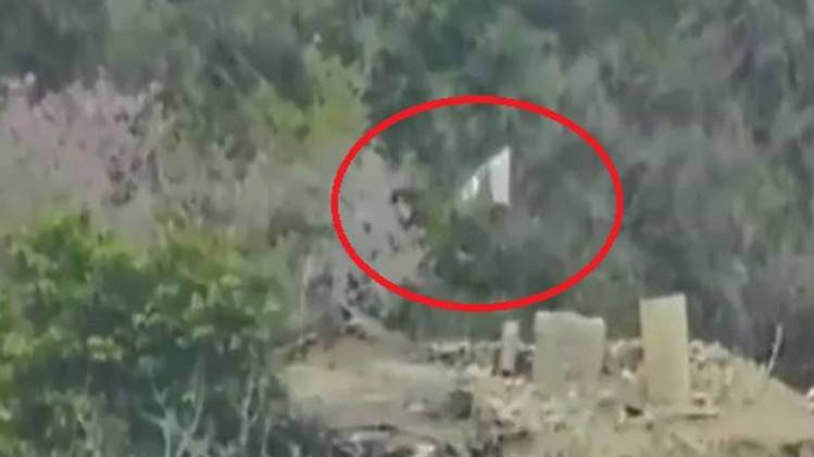 अखनूर सेक्टर में पाकिस्तान ने झंड़ा उल्टाकर भेजा संदेश (फोटो-ANI वीडियो ग्रैब)