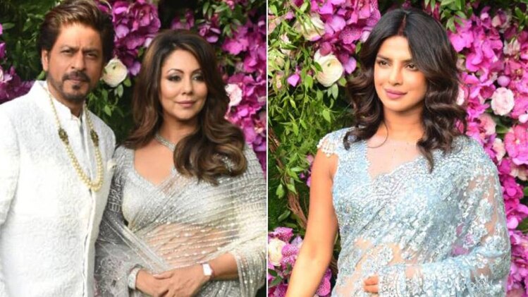 शाहरुख खान-गौरी खान-प्र‍ियंका चोपड़ा 