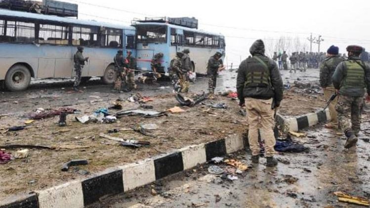 पुलवामा हमले की तस्वीर