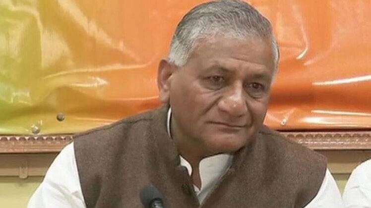 पूर्व सेना प्रमुख और केंद्रीय विदेश राज्य मंत्री जनरल वीके सिंह (फोटो-ANI)