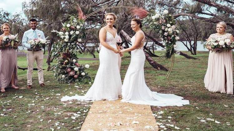 Hayley Jensen and Nicola Hancock get married