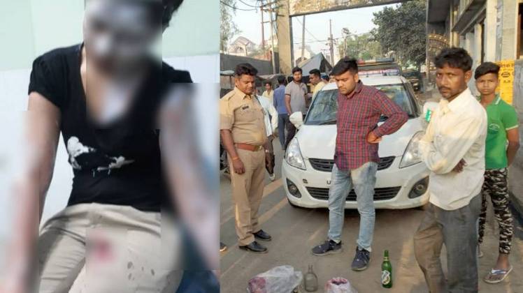 घायल महिला पुलिसकर्मी को आगरा रेफर किया गया है (फोटो- आजतक)