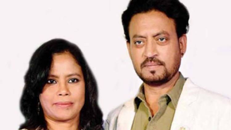 पत्नी के साथ इरफान खान 