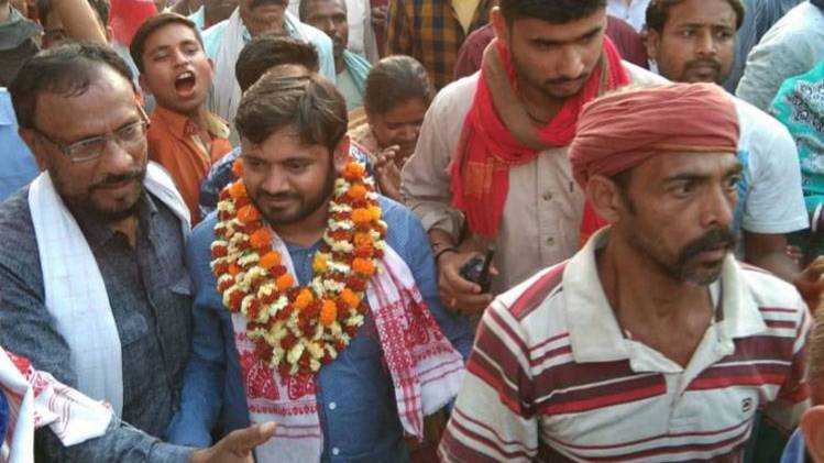 बेगूसराय में हुआ कन्हैया का विरोध