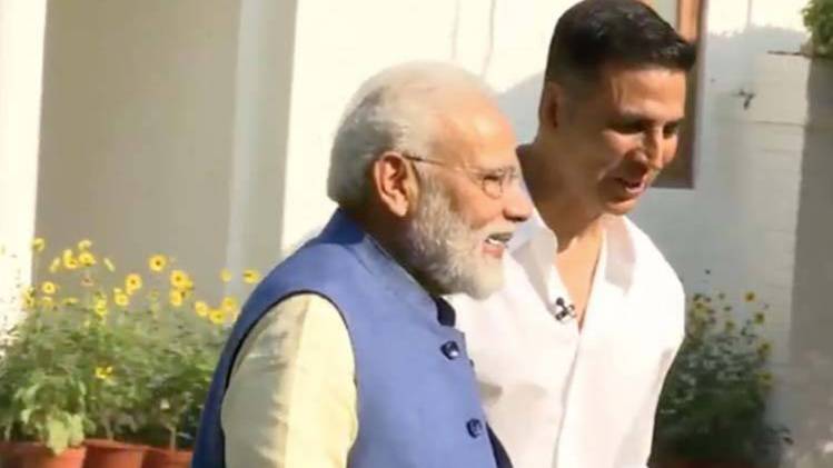 पीएम मोदी का इंटरव्यू बॉलीवुड स्टार अक्षय कुमार ने लिया 