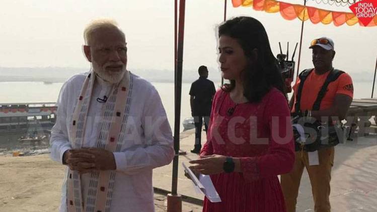 आजतक को दिए अपने इंटरव्यू में पीएम मोदी ने ममता बनर्जी पर साधा निशाना