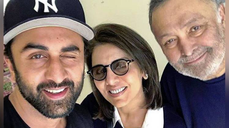 रणबीर कपूर, ऋषि कपूर, नीतू कपूर (इंस्टाग्राम)