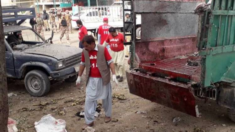 पाकिस्तान के क्वेटा में धमाका (फोटो- PAK मीडिया)