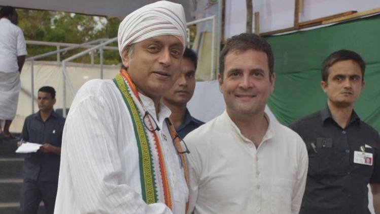 डॉ. शशि थरूर और राहुल गांधी