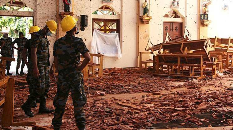 ईस्टर पर हुए धमाके की तस्वीर