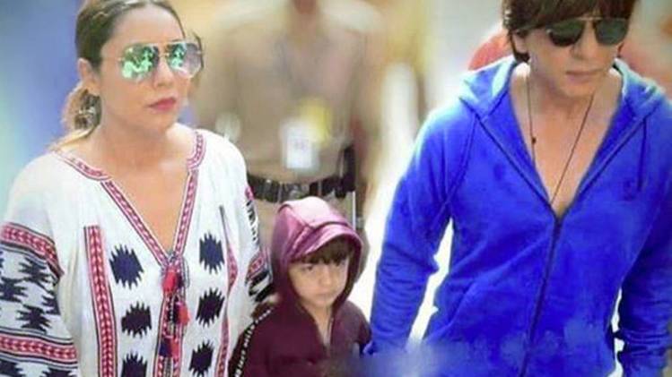 गौरी खान, अबराम, शाहरुख खान 