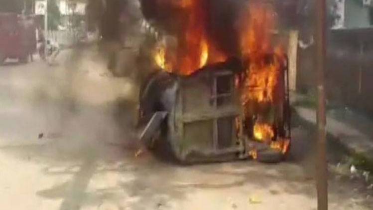 असम के हैलाकांडी में तनाव बरकरार (फोटो- एएनआई)