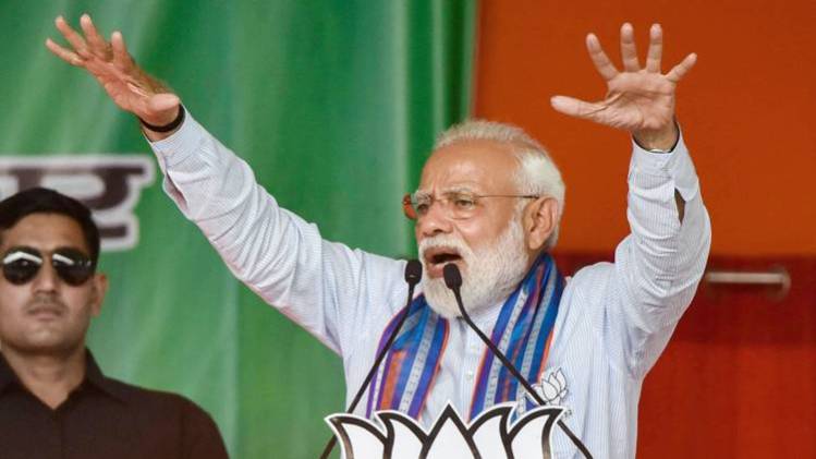 रैली संबोधित करते हुए पीएम नरेंद्र मोदी