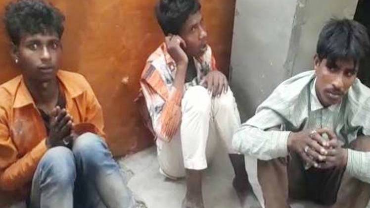 पुलिस ग‍िरफ्त में आरोपी