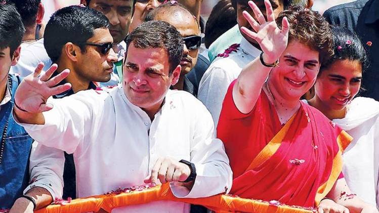 प्रियंका गांधी और राहुल गांधी (फोटो-PTI)