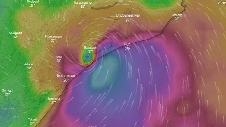 Cyclone Fani Live tracker