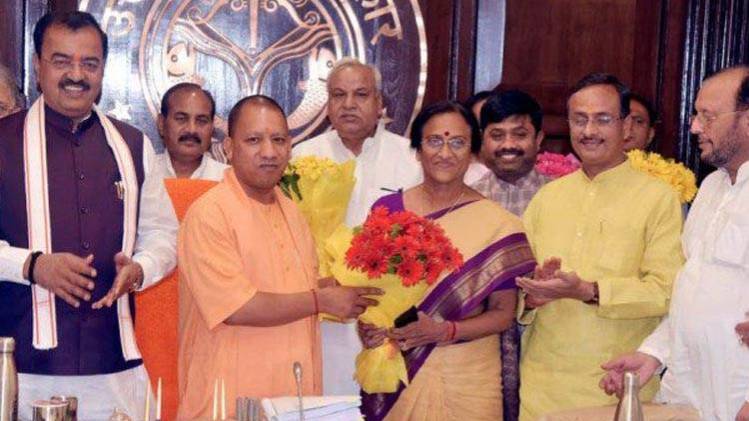 योगी आदित्यनाथ और रीता बहुगुणा जोशी