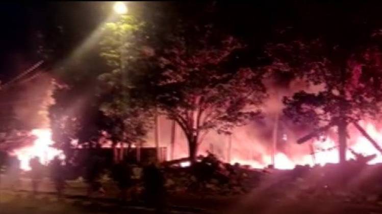 अट्टूर लेआउट में भीषण आग(ANI)