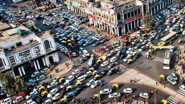 दिल्ली का ऐतिहासिक कनॉट प्लेस. 