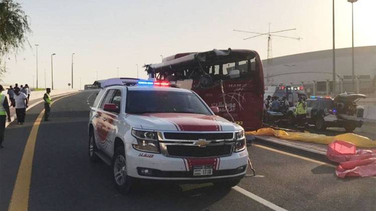 दुबई में सड़क हादसा( फोटो- Twitter)