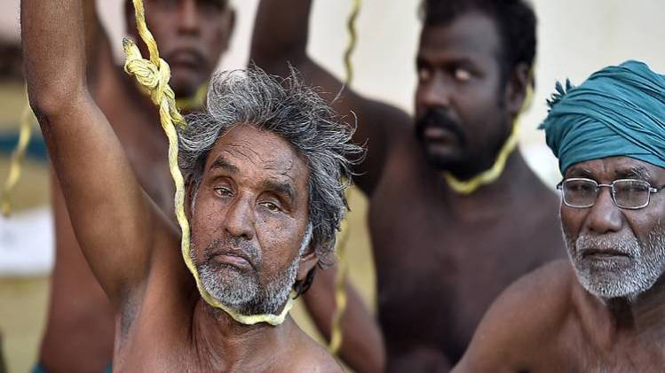 तमिलनाडु के किसानों का प्रदर्शन. फाइल फोटो (गेटी)