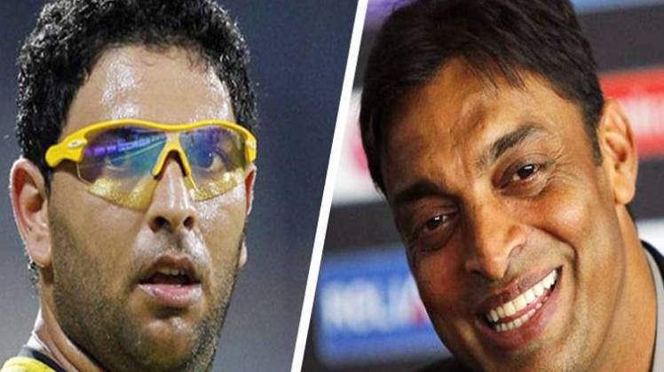 युवराज- शोएब अख्तर