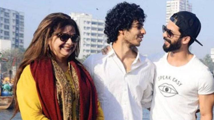 भाई और मां संग शाहिद कपूर