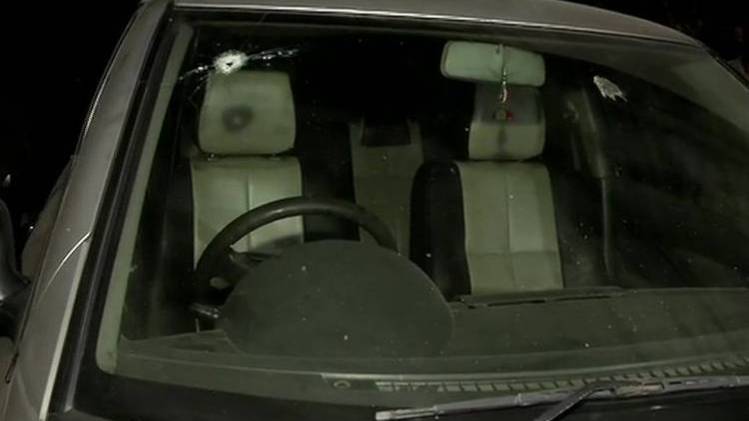 घटनास्थल पर बरामद कार (ANI) 