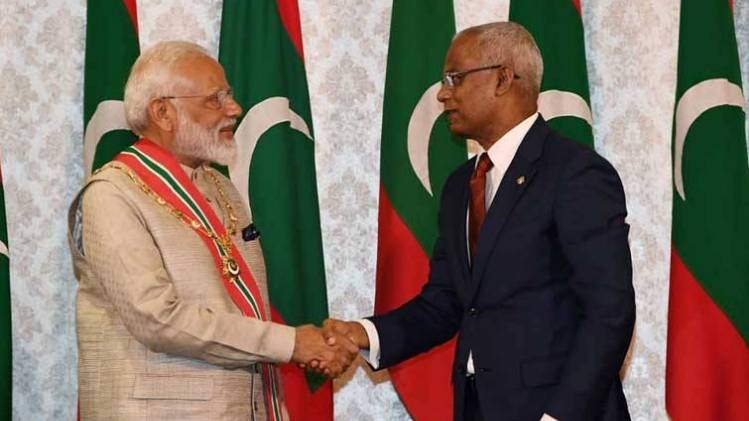 प्रधानमंत्री नरेंद्र मोदी और मोहम्मद सोलिह (ट्विटर)