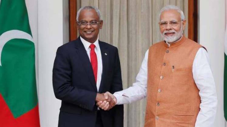मालदीव के राष्ट्रपति मोहम्मद सालिह और पीएम नरेंद्र मोदी (फाइल फोटो-रॉयटर्स)
