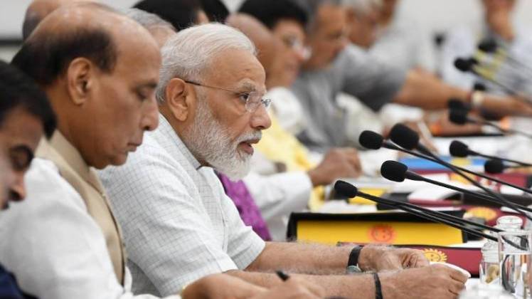 नीति आयोग की बैठक में प्रधानमंत्री नरेंद्र मोदी (फोटो-twitter/PIB_India)