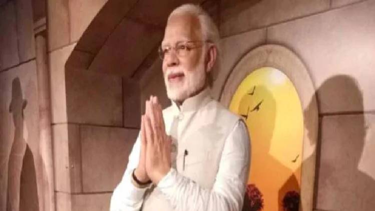दिल्ली के मैडम तुसाद म्यूजियम में लगी पीएम मोदी की प्रतिमा.