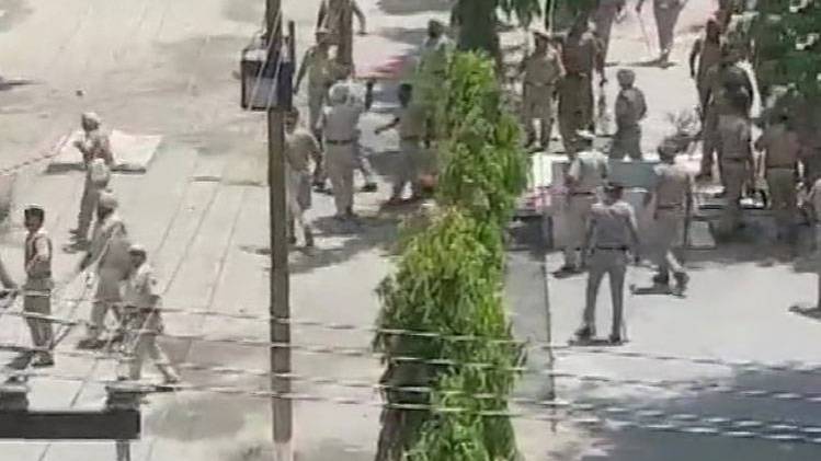 लुधियाना की जेल में बवाल (फोटो: ANI)