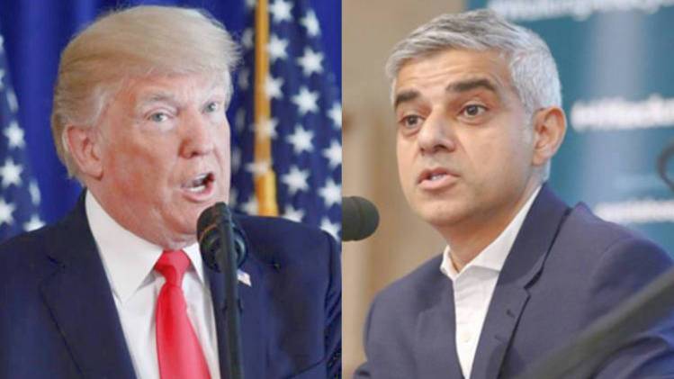 डोनाल्ड ट्रंप और सादिक खान