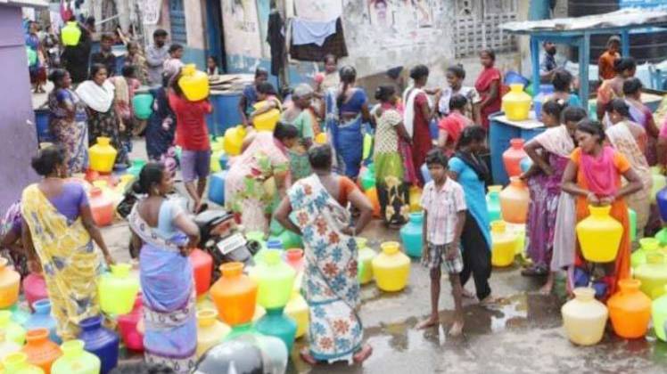 चेन्नई में जल संकट (Photo-India Today)