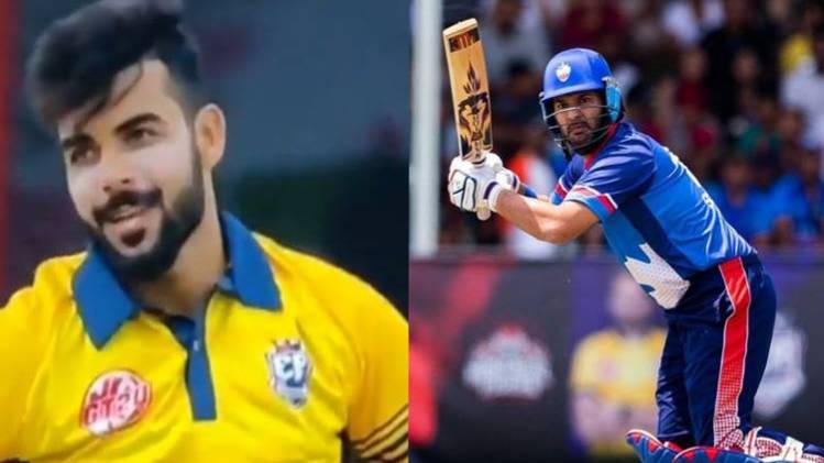 Shadab Khan and Yuvraj Singh