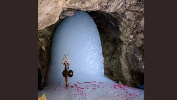 पवित्र अमरनाथ शिवलिंग (Photo-ANI)