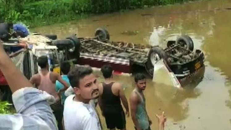 असम में दुर्घटना (तस्वीर- एएनआई)