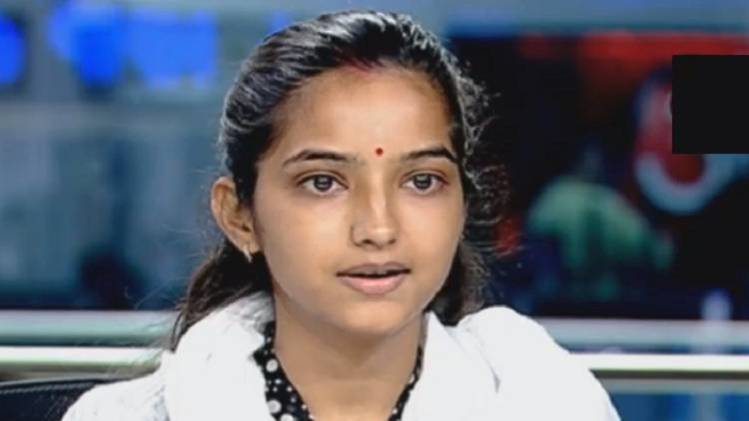 आजतक के स्टूडियो में साक्षी