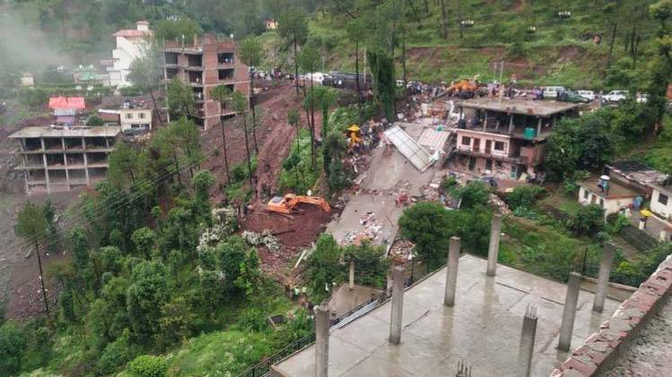 Himachal Pradesh building collapsed (Photo-ANI)
