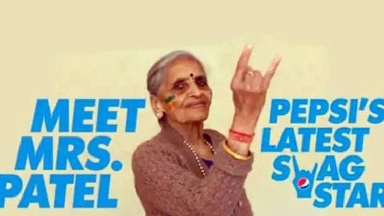पेप्सी ने चारुलता पटेल को अपने कैम्पेन से जोड़ा 