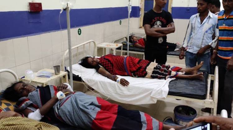 हादसे में घायल मजदूर (ANI)