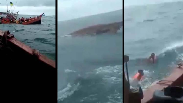 डूबते मछुआरों का ये वीडियो मुंबई का नहीं है