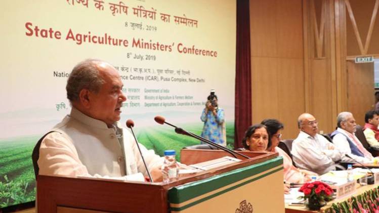 राज्यों के कृषि मंत्री सम्मेलन में केंद्रीय कृषि मंत्री नरेंद्र सिंह तोमर